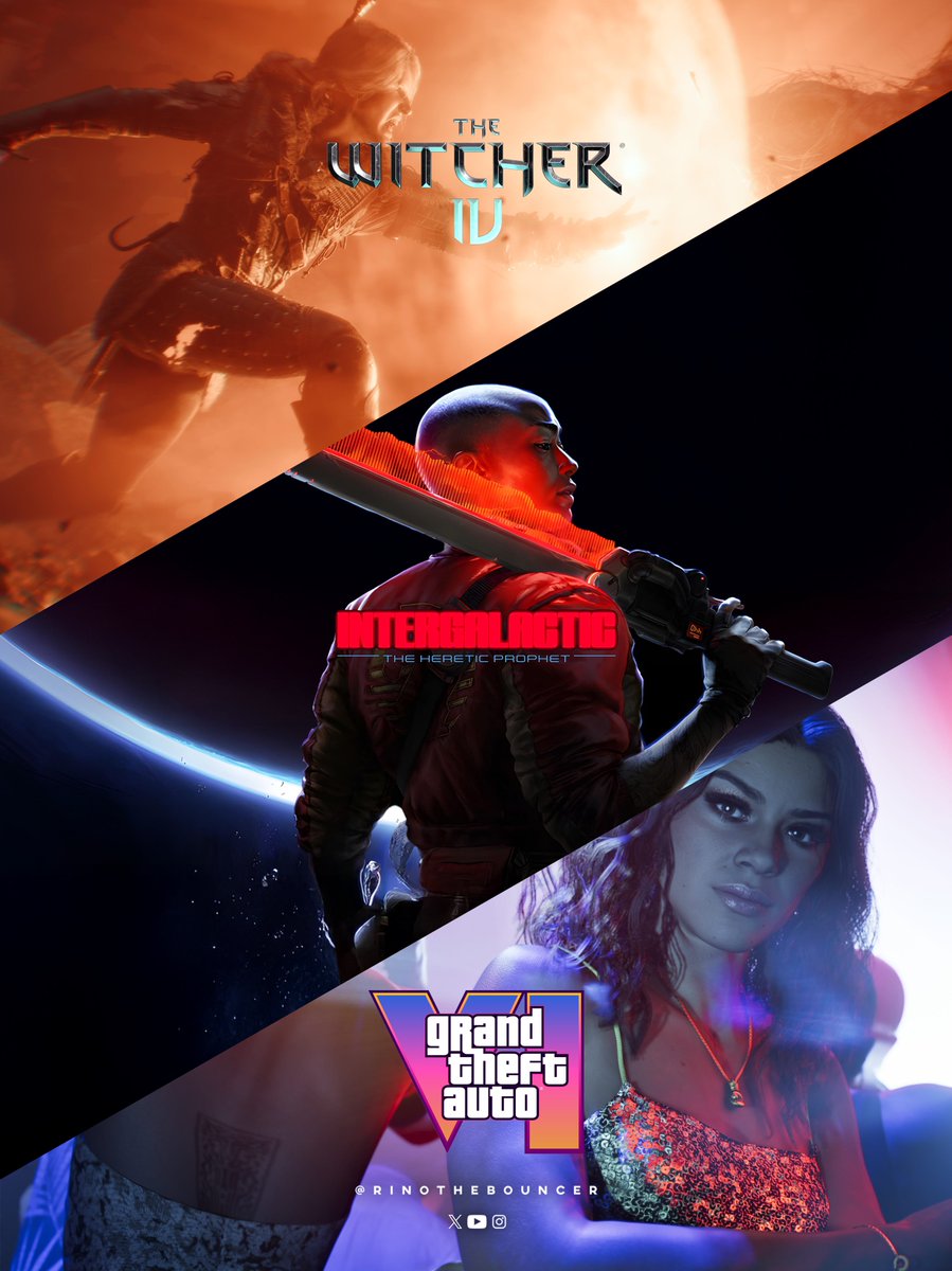 RinoTheBouncer's tweet image. Probably GOTY for the next 3 years🚀

✅Grand Theft Auto VI
✅Intergalactic: Heretic Prophet 
✅The Witcher IV

Which one are you most hyped for?😎