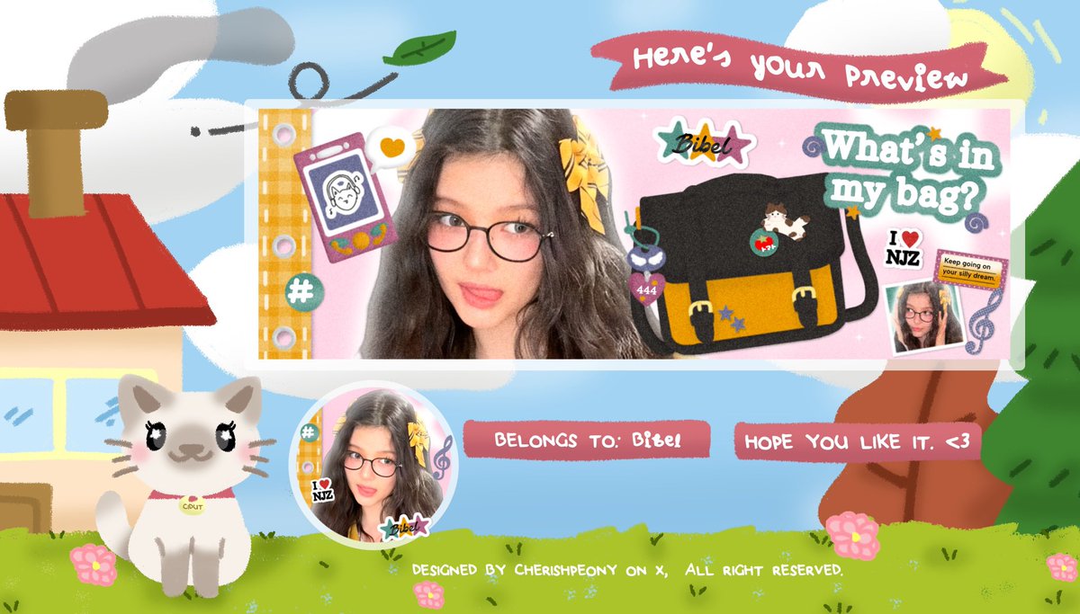 CherishPeony's tweet image. Help repost, thank you! 🎒⭐️
Halo teman-timun, aku mau kenalin 3 anak baru aku namanya My Bag, Each Other &amp; Tiny! :3 kalau ada yang gak aman boleh langsung DM aku ya. Scroll down for more details 🩷
#zonaba #zonauang