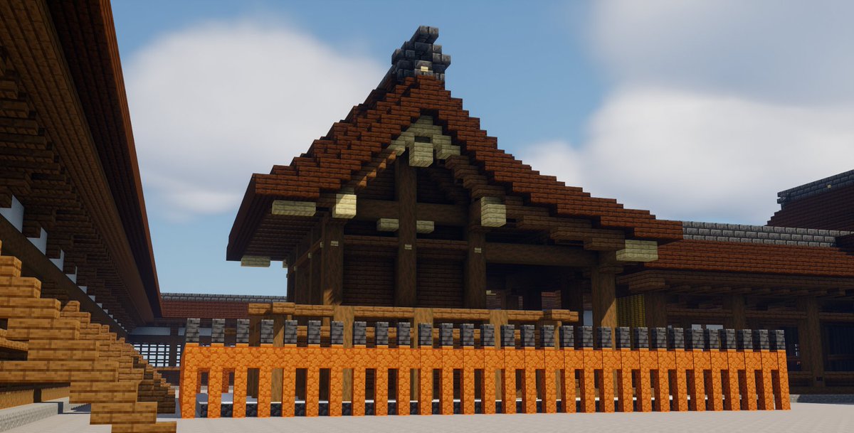 ukan06's tweet photo. 流造の本殿
#Minecraft  #マインクラフト  #マイクラ
#マインクラフト建築コミュ #和風建築 https://t.co/AqhQgv9fBo