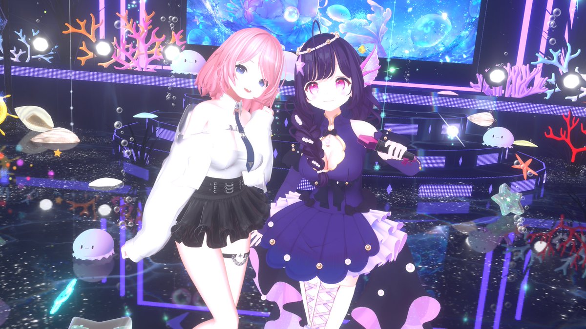 umitsukishell's tweet image. #UTANOFES

今回特別な歌枠にしたい！という事で、VRライブの演出・カメラ・衣装小物のコーディネートをしてくれたのは、お友達のアイリス(@AirisVR )ちゃんです！！
本当にいつもありがとう🥹🙏💕💕💕💕💕💕💕💕