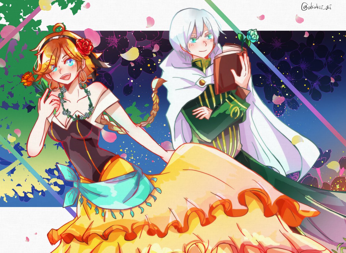 久しぶりに描いたー！リベンジしたかったアグネアとテメノスのイラストです！！
#オクトラ