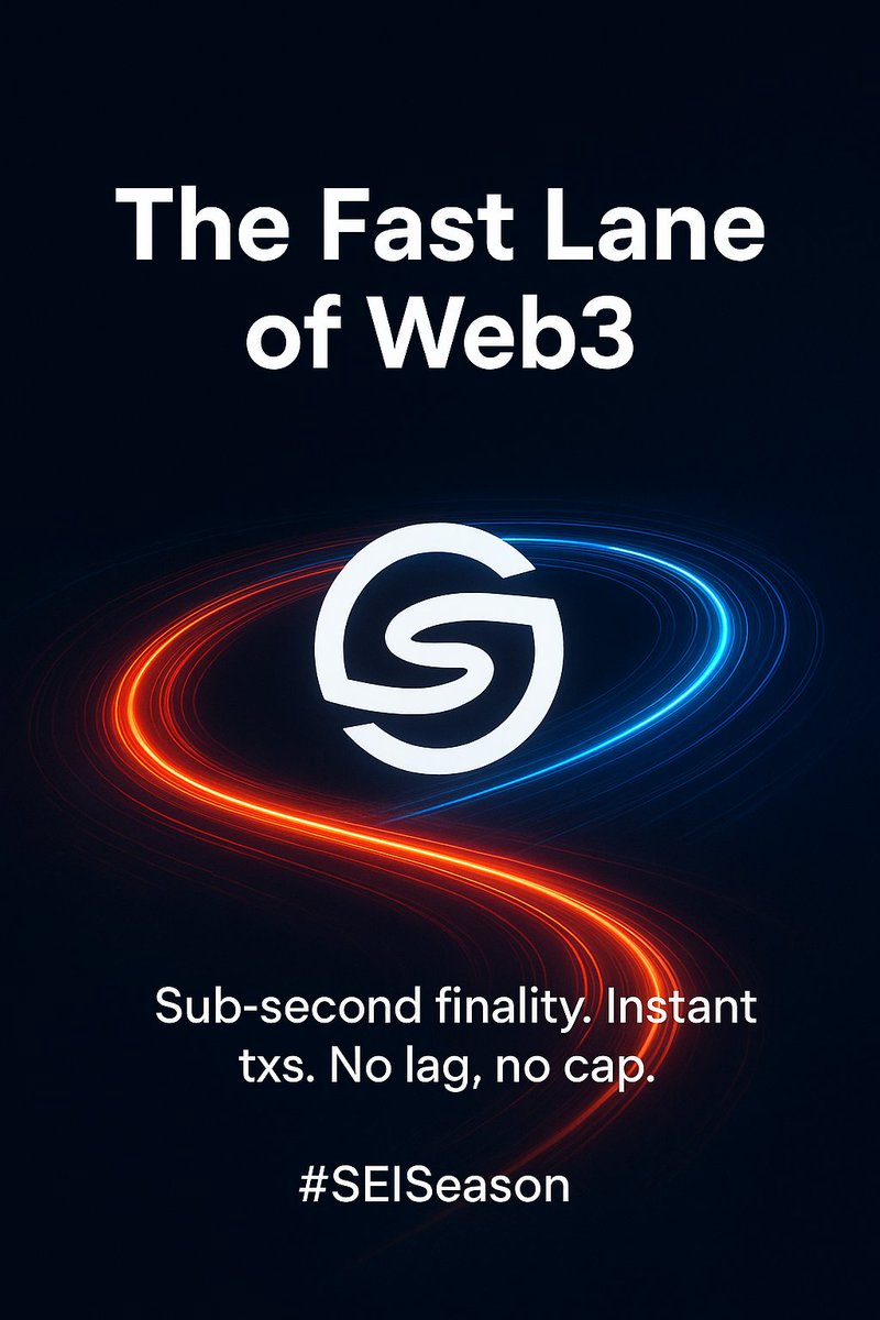 Starkofweb3's tweet image. If speed had a blockchain, it’d be SEI ⚡
Sub-second finality. Instant txs. No lag, no cap.
SEI = the fast lane of Web3 🏎️
#SEINetwork #SEISeason #Crypto