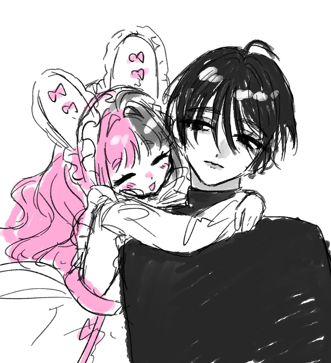 nemutai_tai444's tweet image. イメチェンしまくる自創作コンビ