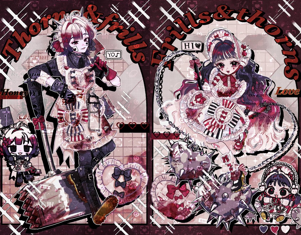 nemutai_tai444's tweet image. イメチェンしまくる自創作コンビ