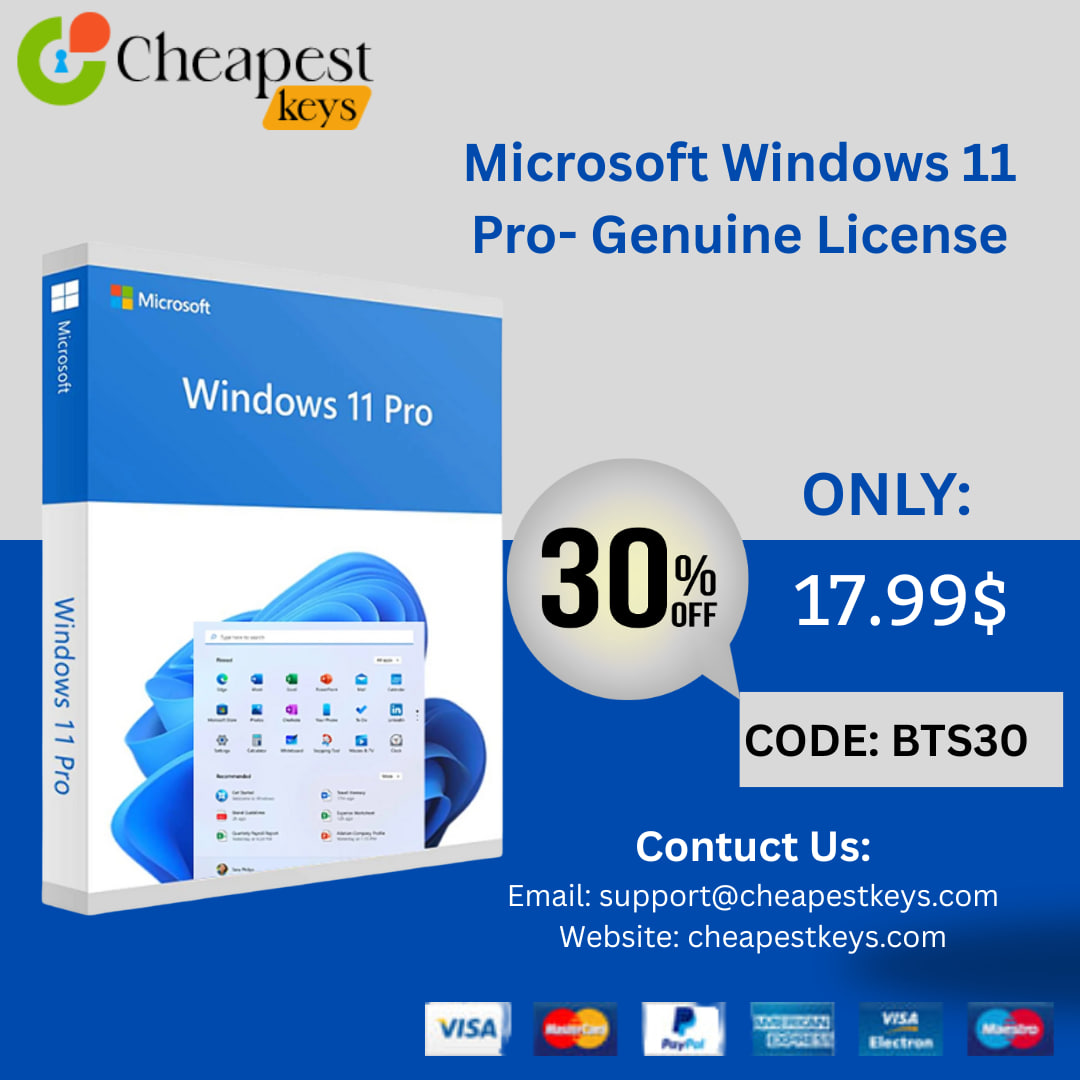 MoniTaeyba's tweet image. 🚀 Upgrade smarter with Cheap Windows 11 Keys from cutt.ly/dr9dm3B9!
Real keys. Real savings.
Use coupon BTS30 and enjoy 30% OFF instantly!
#Windows11 #Microsoft #CheapWindows11Keys #Deals