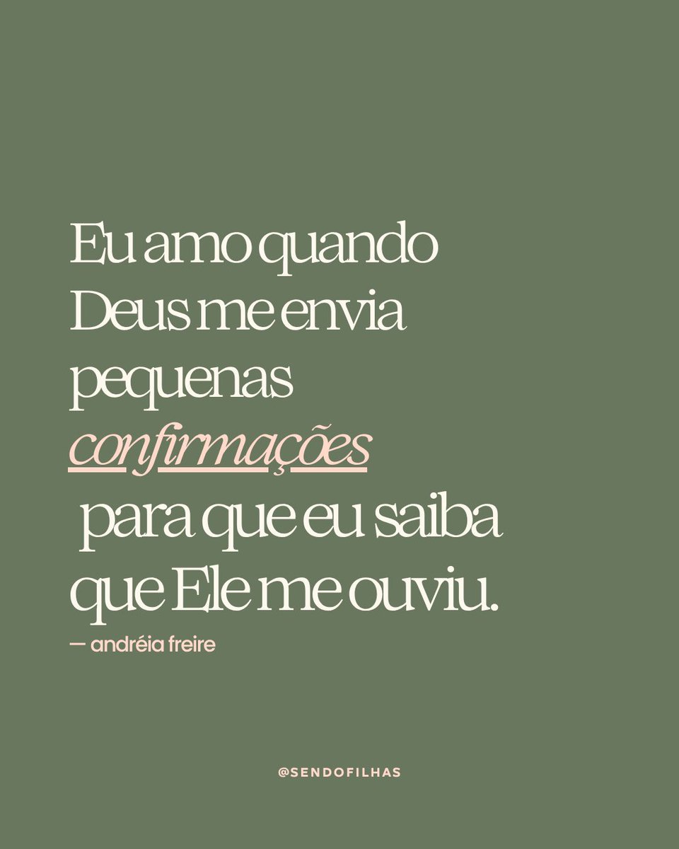Eu amo esses sinais que ele sempre me dá!