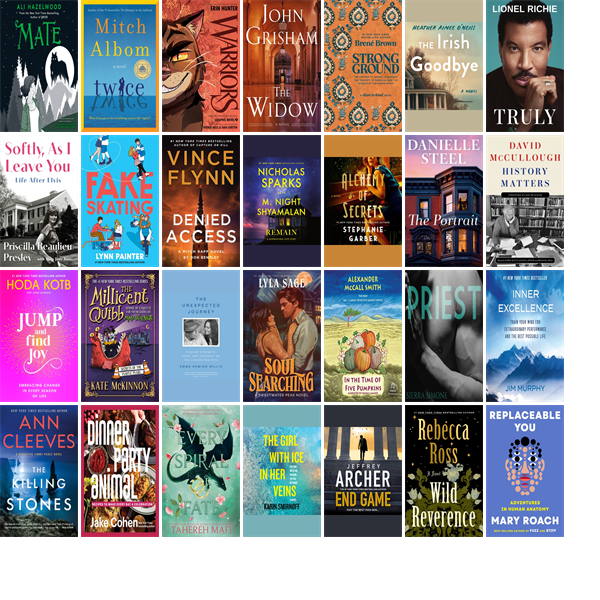 This week the Newbury Town Library has 299 new books.  New items include Mate, Twice, Warriors #3, The Widow, Strong Ground, Truly, The Irish Goodbye, Remain, Fake Skating, Denied Access, Alchemy of Secrets, The Portrait, and History Matters. wowbrary.org/nu.aspx?p=1684…