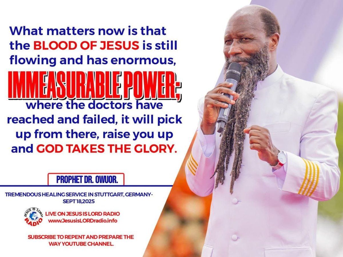 Math___World's tweet image. The Blood of JESUS has power to heal all form of diseases under the sun.

#HealingFromMozambique