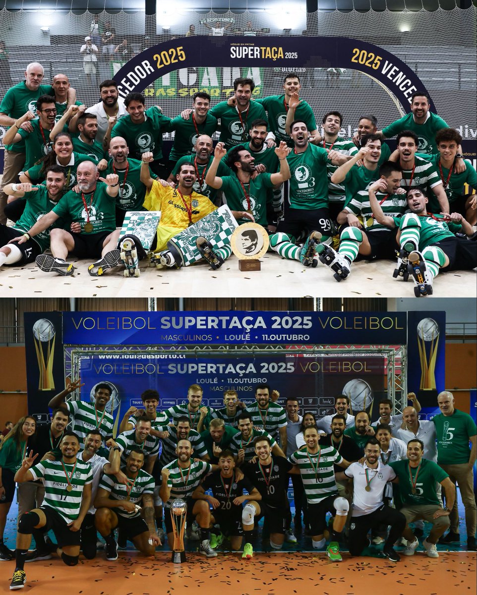 Sábado de dupla conquista para as nossas modalidades 🏆🏆

Supertaça do #HóqueiSCP ✔️
Supertaça do #VoleibolSCP ✔️