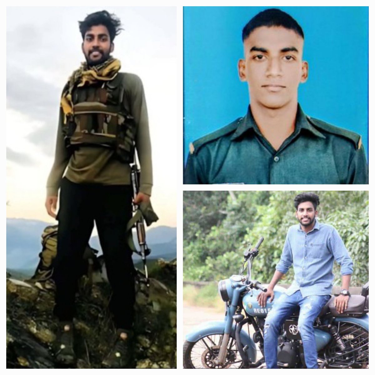 TigerCharlii's tweet image. Indian Army was his 1st Love,
2nd his Royal Enfield bullet!

On this day in 2021,
India lost Braveheart
Sepoy Vaisakh H.
(Rashtriya Rifles)

He made supreme sacrifice fighting #Pakistani terrorists in J&amp;amp;K.
Was lone breadwinner of his family!
#IndianArmy 🇮🇳 #sundayvibes #Pakistan
