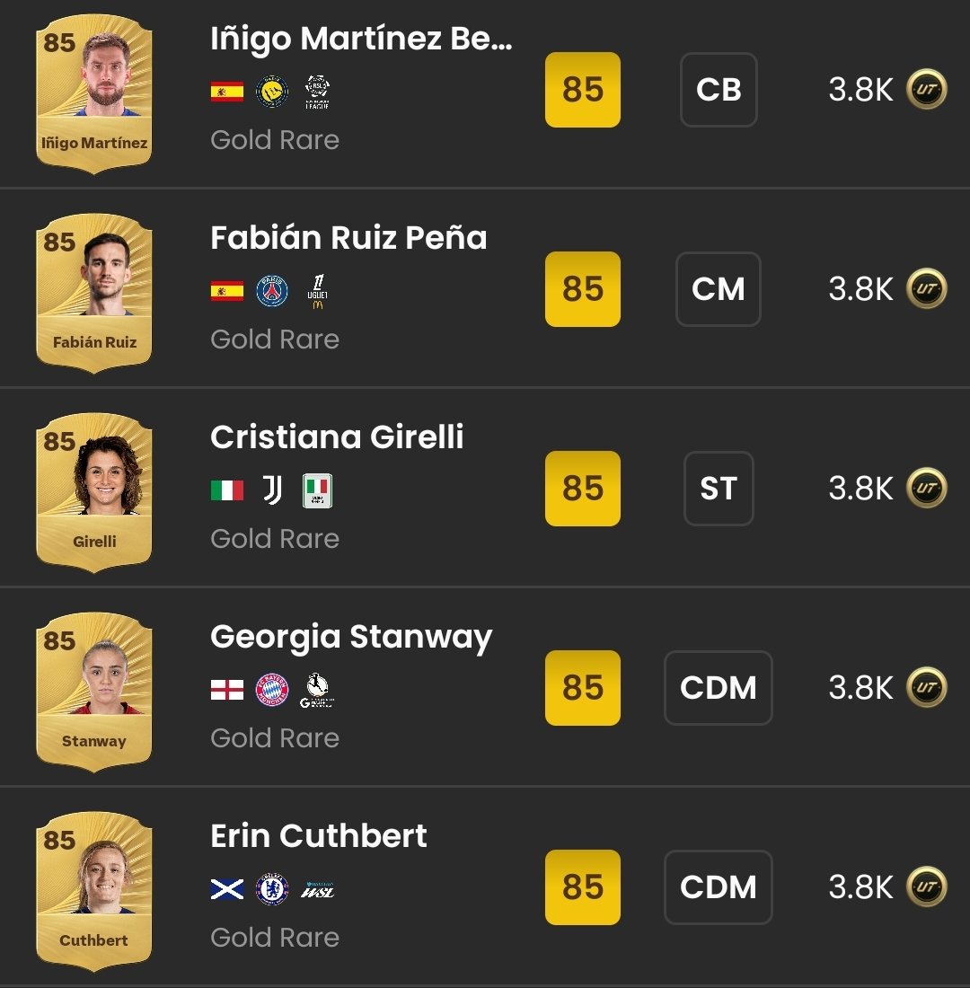 FCtrades_'s tweet image. ☆FODDER INVESTMENTS☆
|
It&apos;s that time again, last time we invested into fodder it went very well. Put about 25% of your budget in each overall unless you have millions then go for 86/87/88s and remember try to buy for 5% less than market price. Enjoy 📈
|
#FC26 #eafc