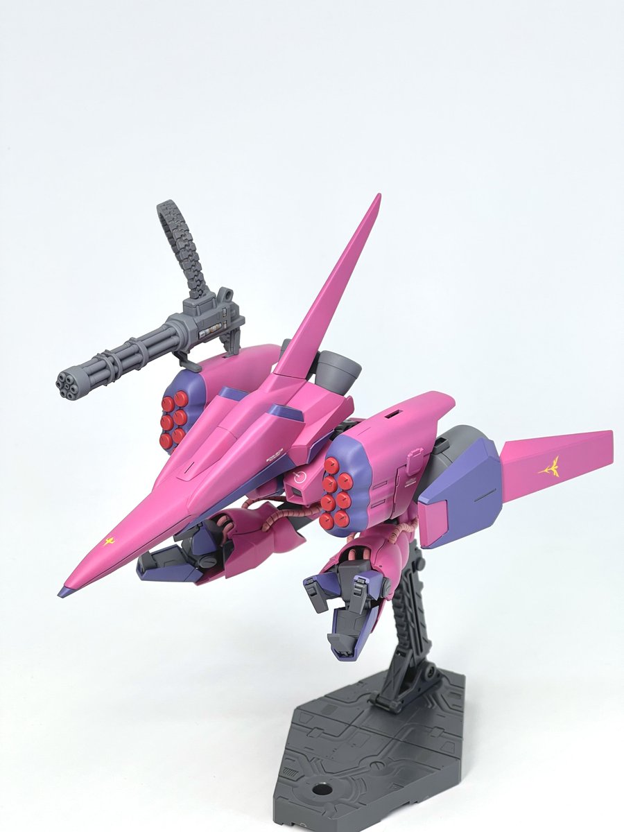 ガザCZ完成しました。ゲームをプレイしていないのであくまでCZ風ですがコンセプトは同じです。型落ちのガザＣにズサの武装を流用し支援能力を高めました。1回の出撃でも空中分解を起こしそうですが…
#ガンプラ