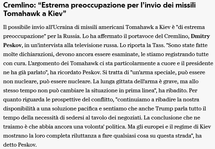 giovamartinelli's tweet photo. #TomahawkForUkraine
Un giorno dite che non vi preoccupano minimamente.
Il giorno invece dite che ne siete estremamente preoccupati.
Insomma, fate pace con il cervello!
Ammesso che ne abbiate uno... https://t.co/8kVW9f0hAT