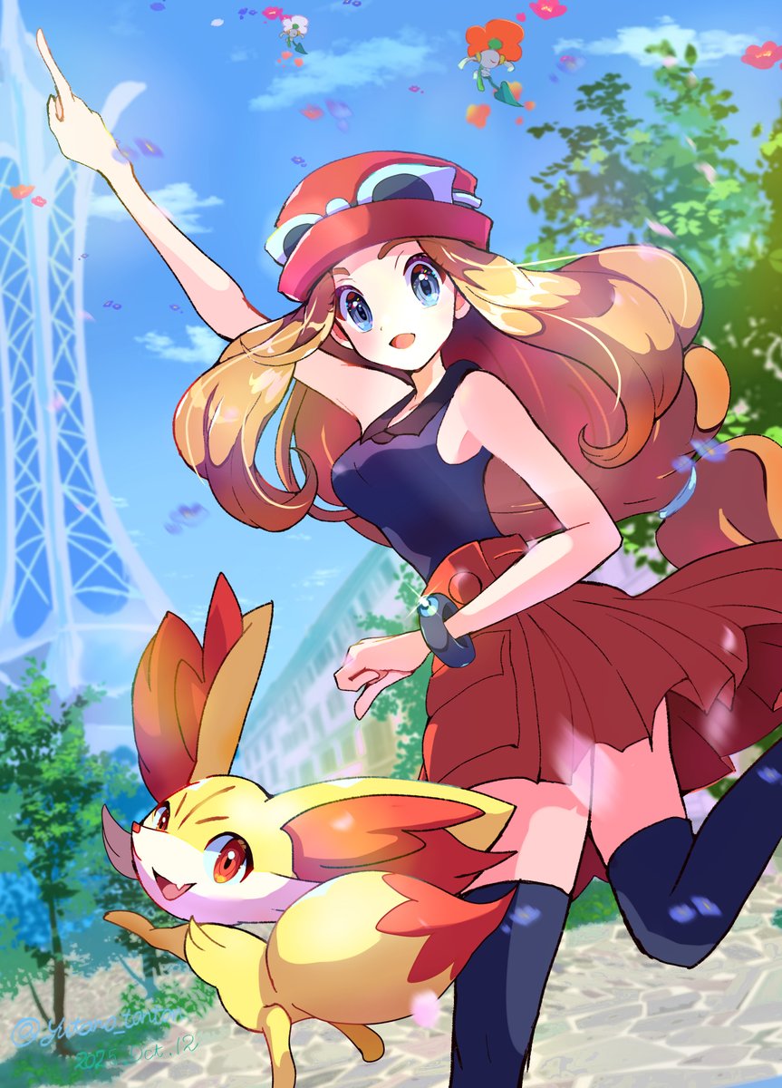 ミアレの案内ならまかせて💕
#XY12周年 #ポケモンXY12周年