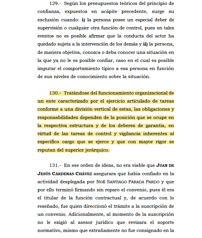 Condenan a un gobernador que firmó un convenio amparado en que tenía el visto bueno del director del departamento administrativo jurídico, siendo que su función no era refrendar la del subalterno. Enlace: (Canal de WhatsApp) whatsapp.com/channel/0029Vb…
