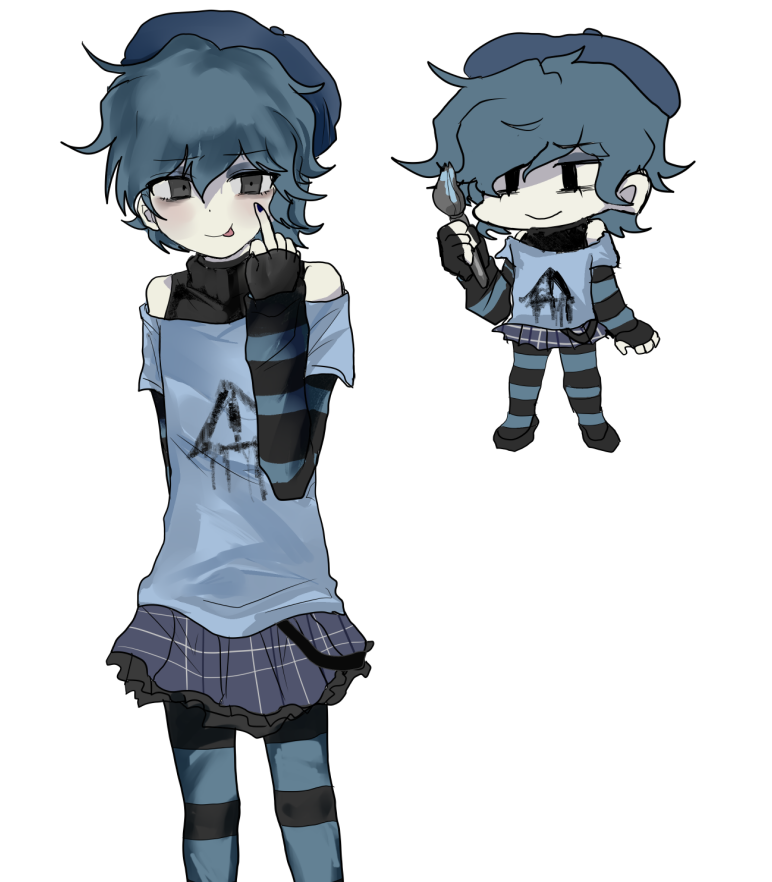 meizhi2222's tweet image. @iyahhhhh18   #FNFSoftMod #softmodfnf
 Although it was quite sudden, I drew your character design. I really like this outfit.❤️我的英语不太好，只能使用翻译器，我非常喜欢这个au