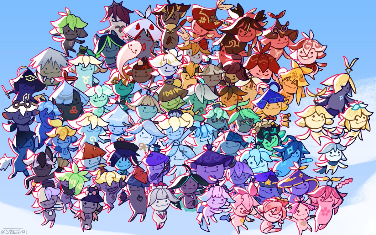 wallpaper insanity for <a href="/AranaraZine/">Aranara Tales Zine</a> !! can you see your fave? 👀