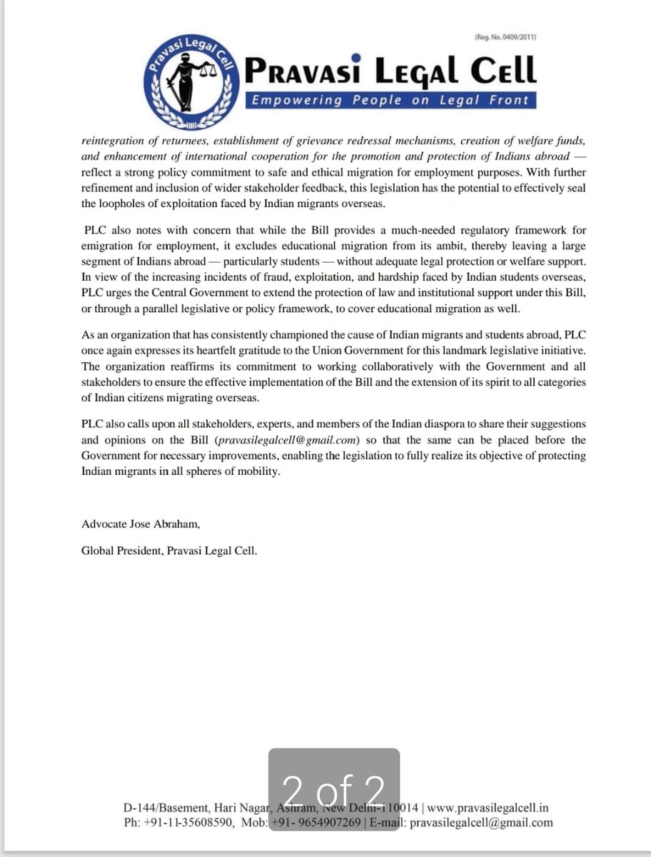 Pravasi Legal Cell tweet media