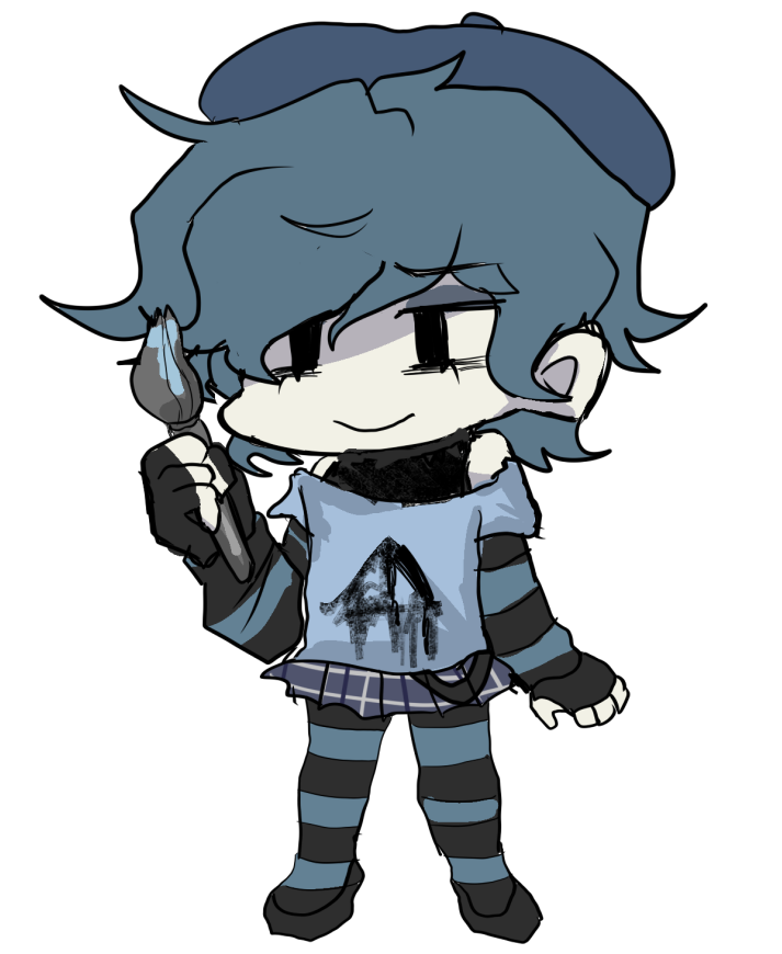 meizhi2222's tweet image. @iyahhhhh18   #FNFSoftMod #softmodfnf
 Although it was quite sudden, I drew your character design. I really like this outfit.❤️我的英语不太好，只能使用翻译器，我非常喜欢这个au