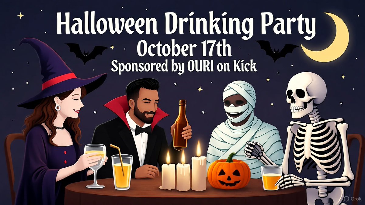 BRING YOUR BREWS AND BOOS - kick.com/ouri