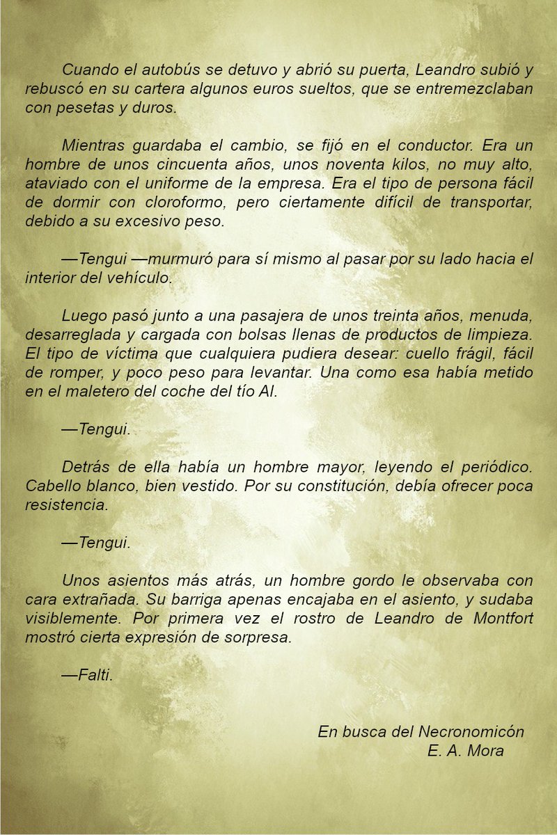 eamorafantasy's tweet photo. Nunca sabes lo que pasa por la cabeza de esa persona que se cruza contigo entre la multitud.

En busca del Necronomicón. https://t.co/UVaP5NHswm