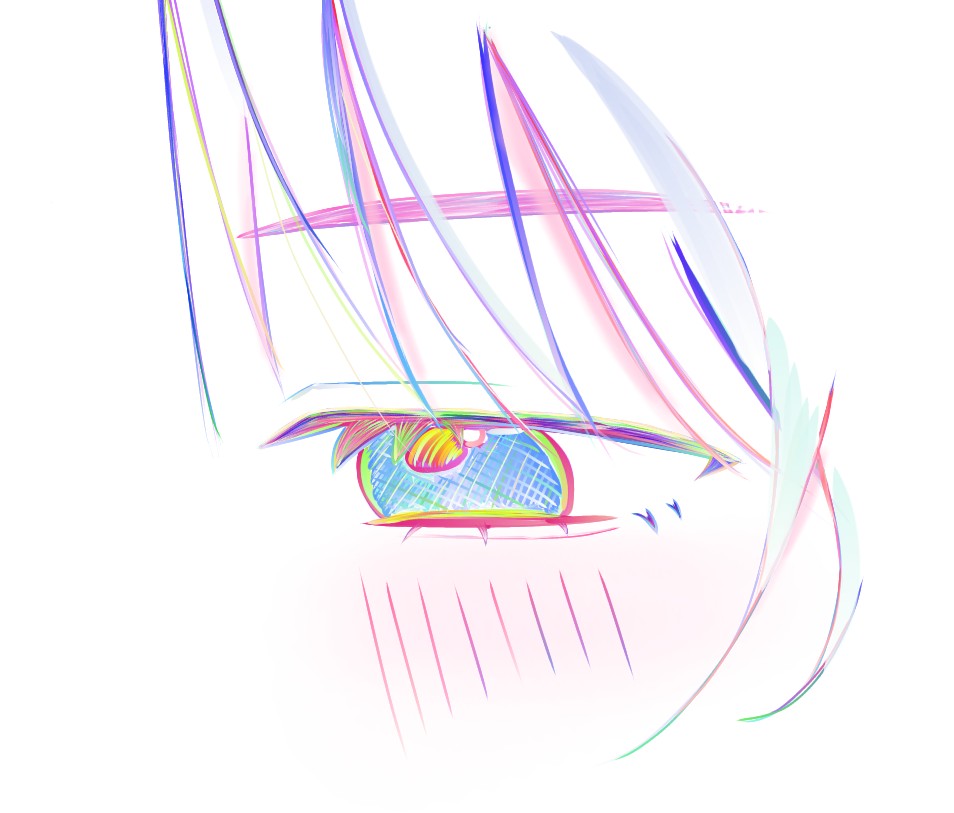 話題のあのペンで。目描くの楽しかったー