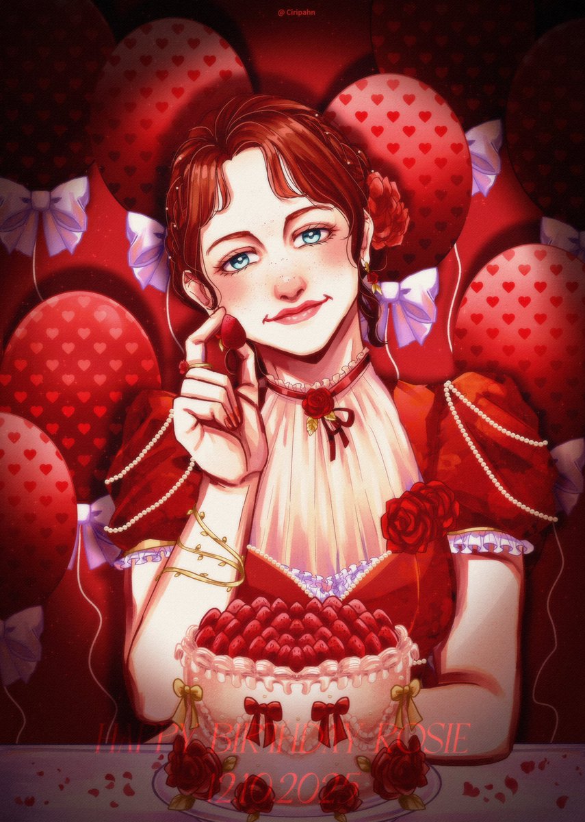 CIRIPAHN's tweet image. OC 
12.10.2025 
𝐇𝐀𝐏𝐏𝐘 𝟐𝟗𝐭𝐡 𝐁𝐈𝐑𝐓𝐇𝐃𝐀𝐘 𝐑𝐎𝐒𝐈𝐄 🥳

Happy Birthday Rosie, tambah cantik bagaikan mawar merah merona dan tidak &quot;hopeless romantic&quot; lagi ❤️🌹✨
.
.
#oc #ocsbase #anaknyacirii #artidn
