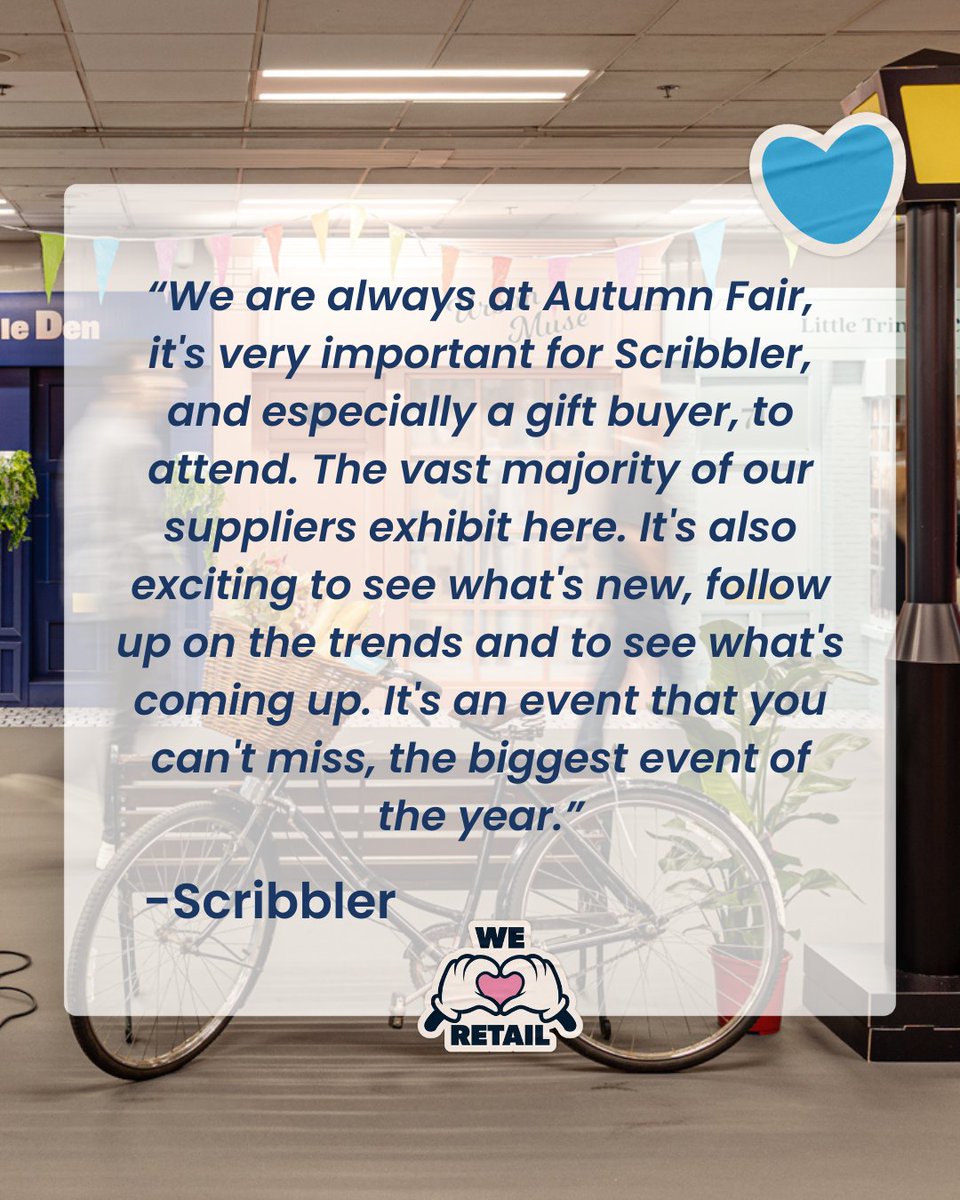 SpringAutFair's tweet image. Thinking about buying at #AutumnFair?
Hear from the buyers who were there, discovering new brands, sourcing next season’s collections, and reconnecting with trusted suppliers. 🛍️✨
See why sourcing at #AutumnFair is an experience like no other.
#AutumnFair #Retail