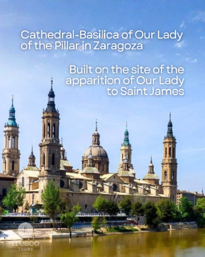 Happy Feast of Our Lady of the Pillar (El Pilar in Spanish)!
(And yes, this feast commemorates an episode in the life of Saint James — Santiago.)

Featured below: the 17th century Basilica of Our Lady of the Pillar (“El Pilar” in Spanish).

#CaminodeSantiago #SaintJames #santiago