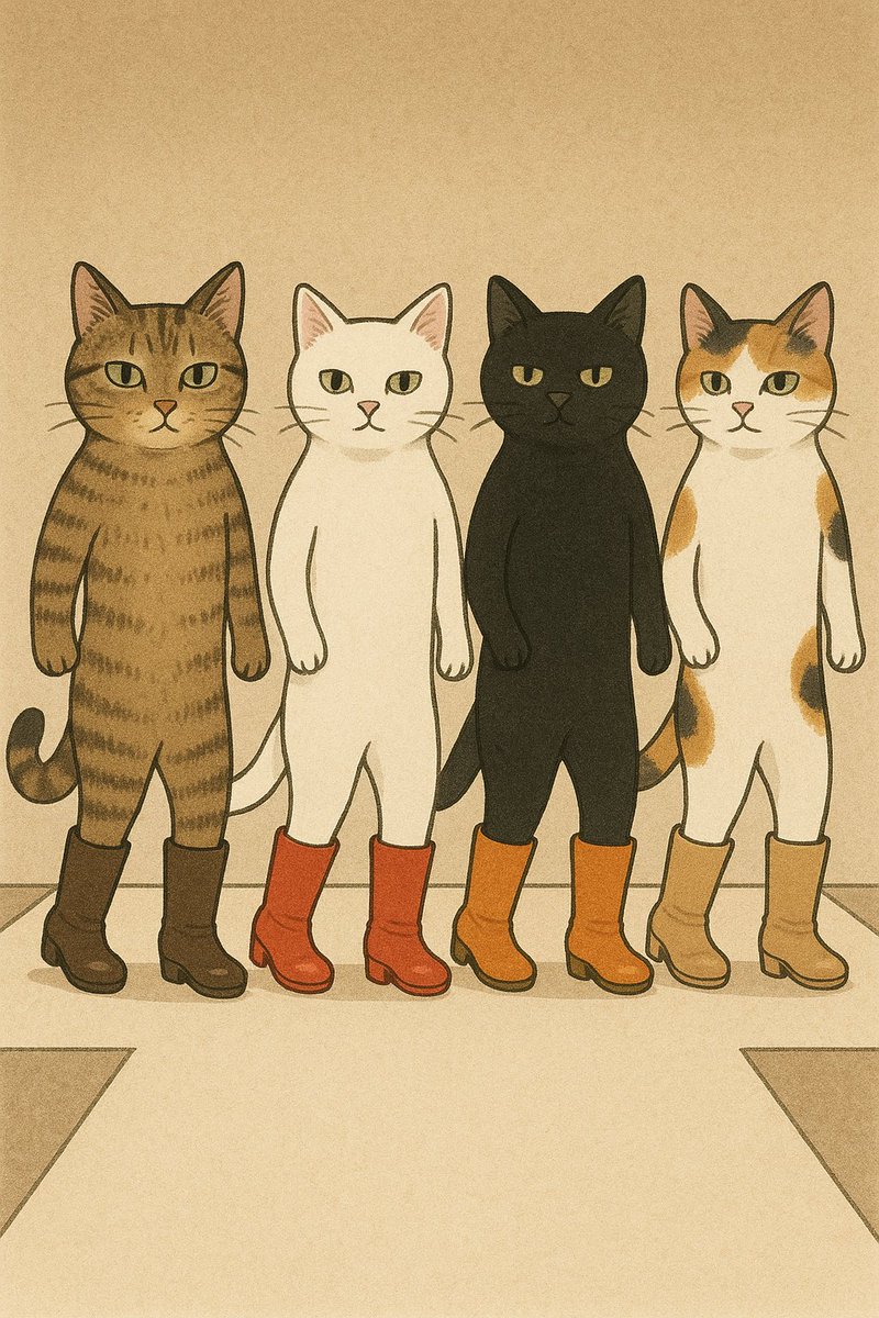 AIピクターズ今日のお題「ブーツ」
長靴をはいた猫さん
#Aipictors #AIイラスト︎ #AIart #ねこ #猫