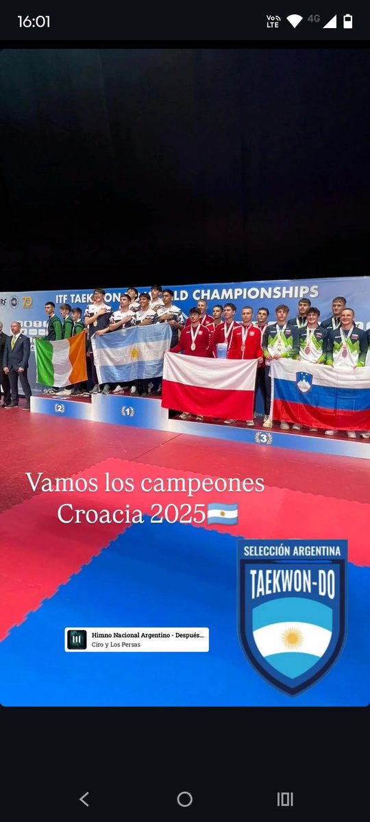 argzoo's tweet photo. @A24COM  #arribaDomingo @guillermofavale los chicos de la selección argentina de Taekwondo nos traen el título...  No solo somos buenos en el futbol. https://t.co/Orho4ZJOtP