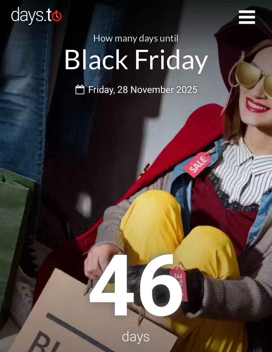 daniel_nguyenx's tweet image. PSA: Black Friday is 46 days away. Plan accordingly!