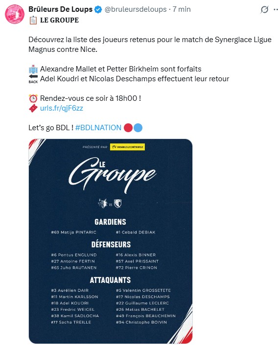 Stats BDL tweet media