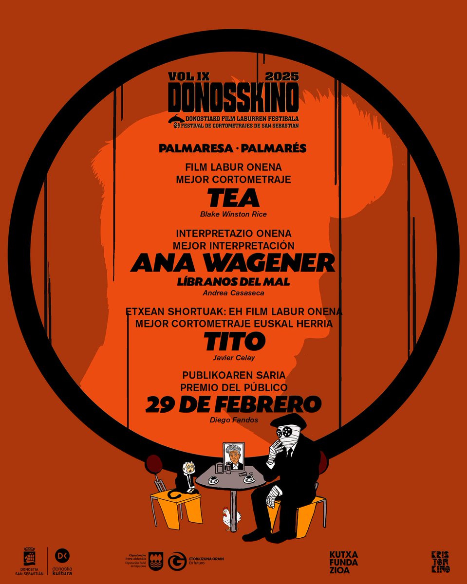 🎬 2025eko Sariak – Zorionak irabazleei! 🏆
🎬 Premios 2025 – ¡Felicidades a los ganadores!
🎬 2025 Awards – Congratulations to the winners!

#2025Sariak #Donosskino2025 #FilmLaburrak #palmares #tea #Libranosdelmal #Tito #29defebrero