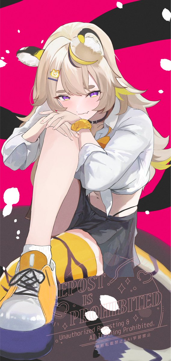 kokomiko_a22's tweet image. 誕生日配信内でお届けしましたギャルシチュボ！
で使用させていただいたギャルみこのイラストを描いてくださったのはKey餡様（@KeyAn_art）です！！👏👏…