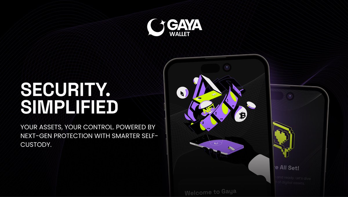 Gayawallet's tweet image. 🔒 Security. Simplified. 🔒

We’re reimagining self-custody for the next era.
Smart protection. Zero compromise. Maximum control.

The future of wallet security is almost here. 🚀

#GayaWallet #Crypto #Web3Security