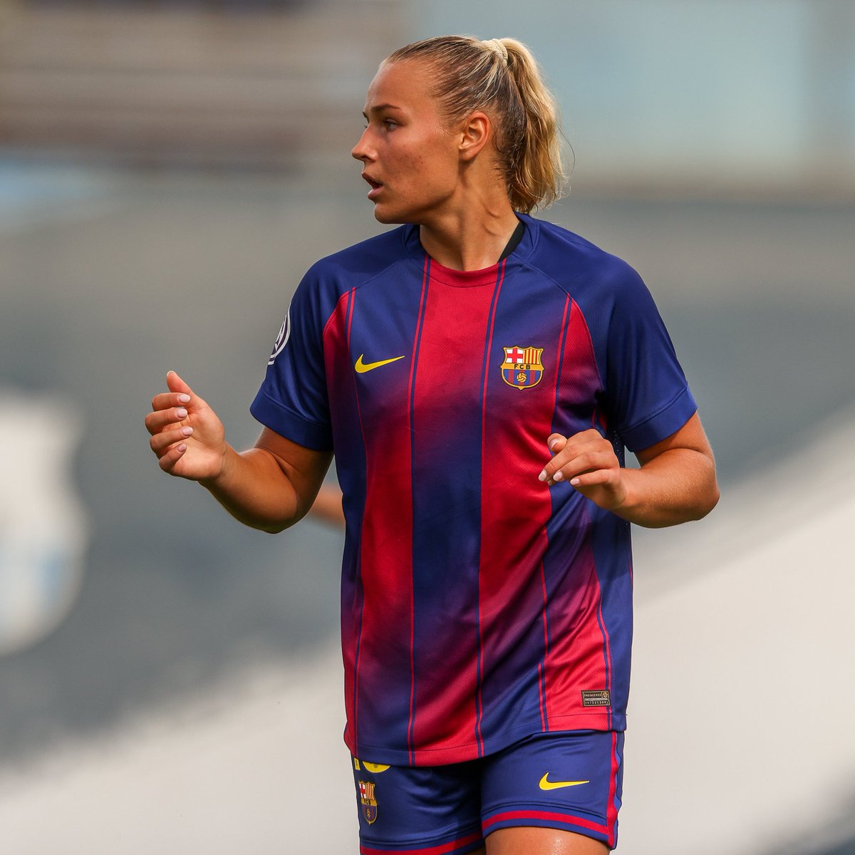 🔵🔴| Martine Fenger this season:

⚽ vs Osasuna
⚽ vs CE Europa
⚽ vs Deportivo Alavés
⚽ vs SE AEM
⚽⚽ vs Tenerife B

She's on 🔥