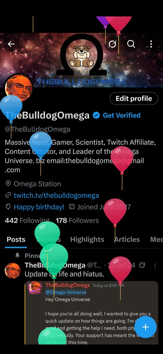 TheBulldogOmega's tweet photo. 35 today. Last year had its highs and some tough lows—like a month-long hospital stay. But today, I’m feeling stronger mentally and physically. Here’s to a better year ahead https://t.co/kmHzu9kzP5