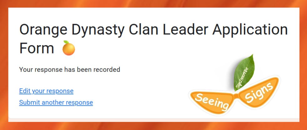 <a href="/sign/">Sign 🧡👀</a> <a href="/0xzoe_im/">Zoe Chen 🧡👀</a> Our journey as builders officially begins. 😁🦺

We’ve already applied as clan leaders and are excited to start this new mission with <a href="/Edu_Mansanas01/">Eduleng.sign 🧡👀</a> to build something meaningful for Sign! 🧡👁️👅👁️🍊

- xoxo, signInnervibe
