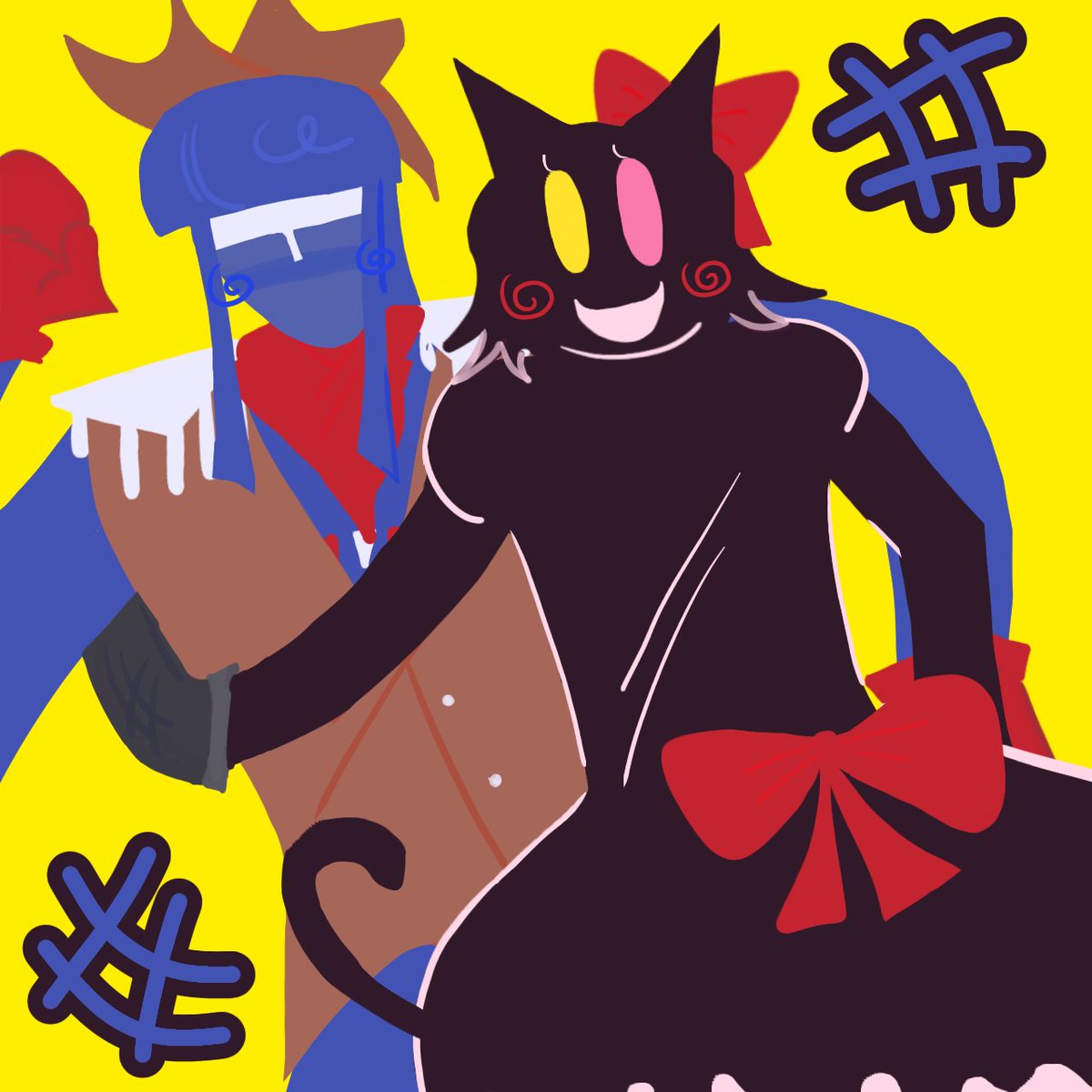 jackmyya's tweet image. : D theyre so silly #deltarune #deltarunefanart #shadowguy #zapper #jongler #pluey