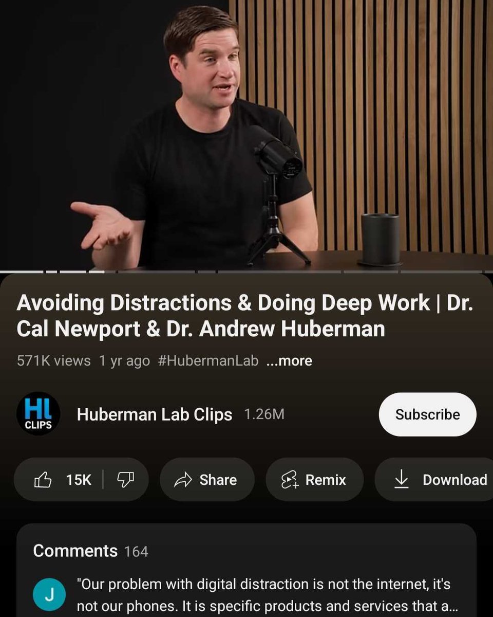 neatprompts's tweet image. This guy literally dropped a 3-hour masterclass on mastering focus and deep work