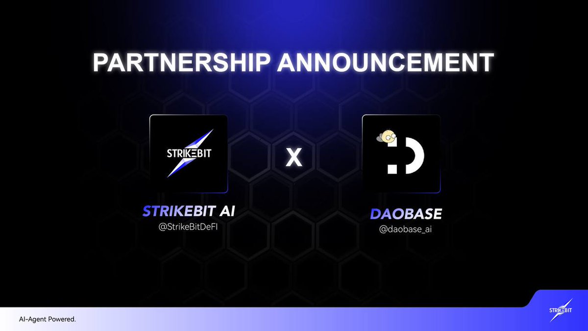 StrikeBitDeFI's tweet image. #StrikeBit and #DAOBase enter into a strategic partnership

### DAOBase Present
DAOBase is an AI-driven data and infrastructure platform specifically tailored for DAOs. Utilizing advanced algorithms, it helps DAOs and voters build their own on-chain and off-chain data reputation…