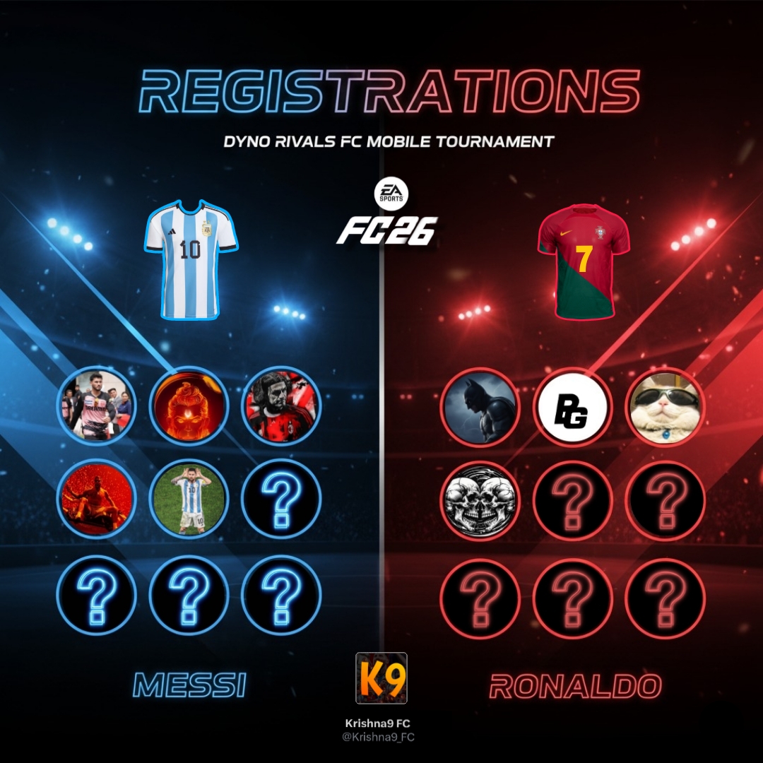 dyno_events's tweet image. 📌 Register Now ! [via pinned tweet]

💥DEADLINE - 17 OCT 2025. 

💥 Let&apos;s celebrate this Diwali with FC Mobile thrillers. Let&apos;s unite &amp;amp; appreciate GAMEPLAYs!

| 🎮 | @tutiofifa | #EAFC | #DynoRivals | 🎮 |