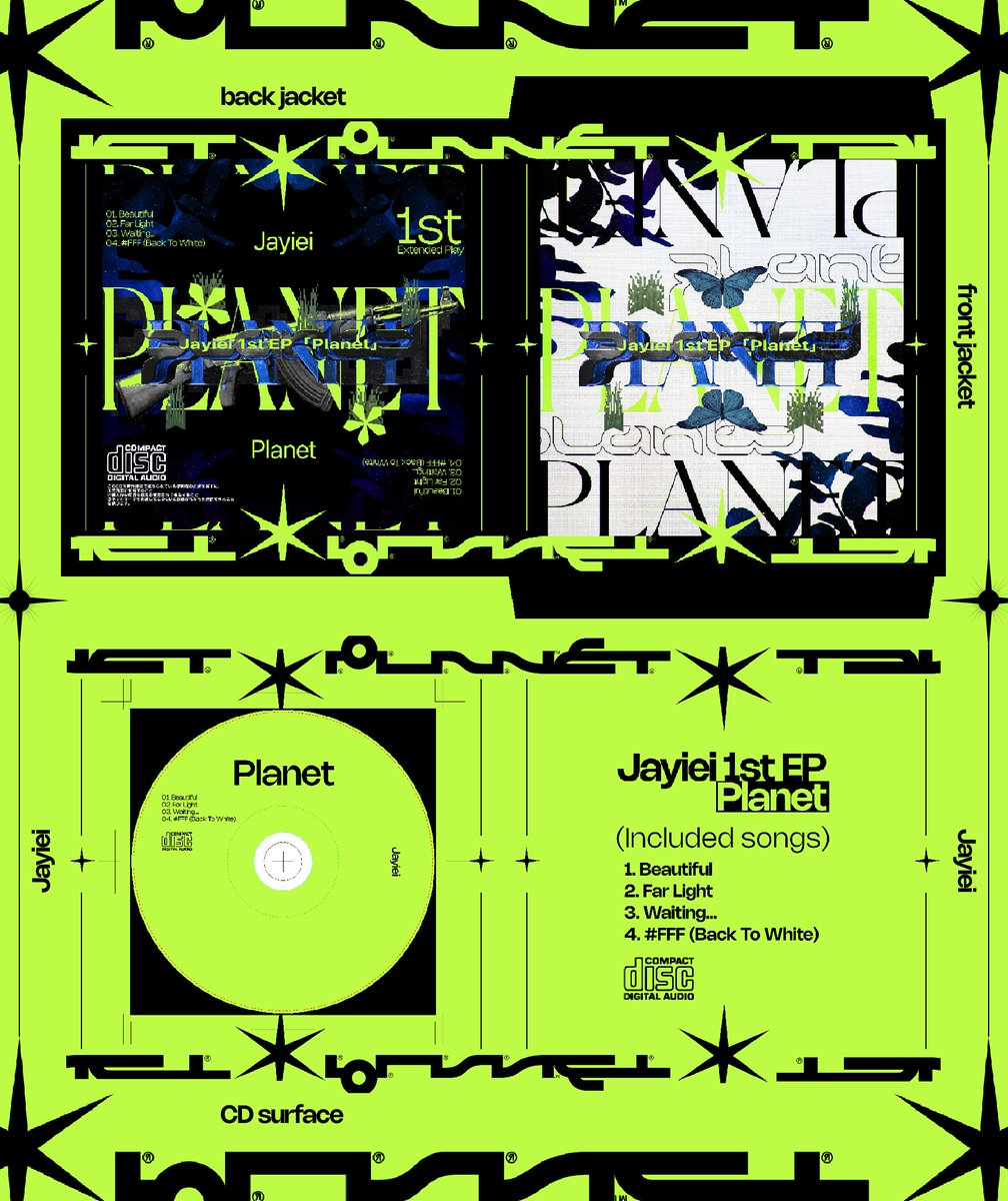 【Works】

Jayiei – 1st EP “Planet” 

CDジャケットのアートワークデザインを担当しました！

#Jayiei #Planet #M3秋2025