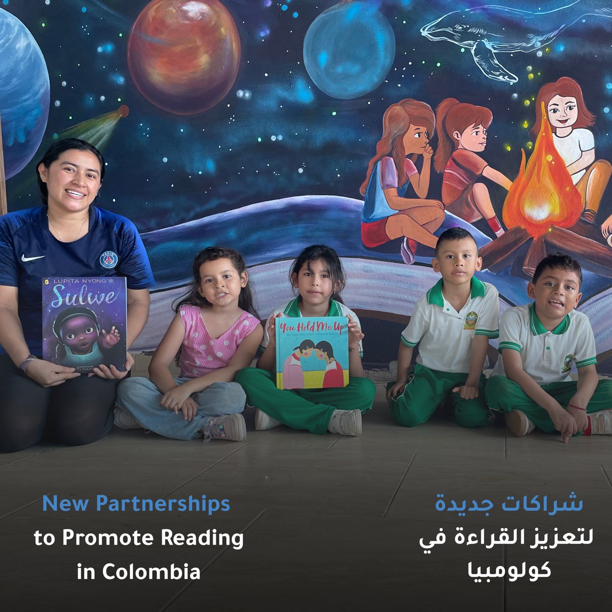 welovereading's tweet photo. بهدف تعزيز برنامج "نحن نحب القراءة" في كولومبيا، عقدت كل من مؤسسة فاروق وفنداسيون ماجيك وورلد في كولومبيا شراكة تهدف إلى غرس حب القراءة في المراكز التعليمية.

To strengthen the We Love Reading program in Colombia, the Farrukh Foundation and Fundación Magic World have partnered to https://t.co/TFZsSvseJ3