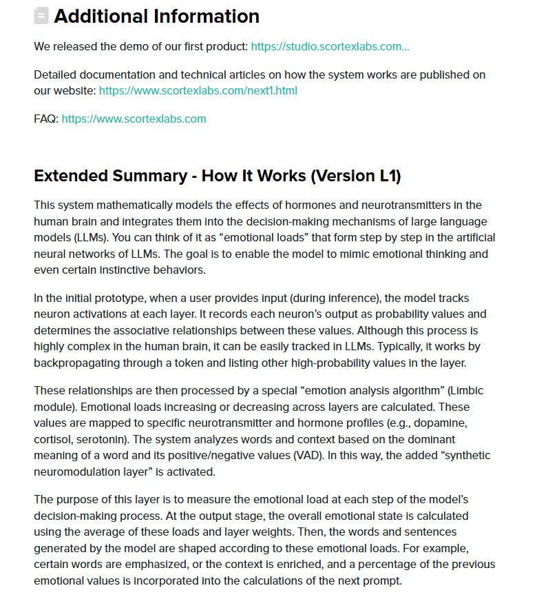scortexlab's tweet image. What is the Synthetic Cortex ? | How it Works ? 
scortexlabs.com

 #LLM  #ML  #AI  #scortex  #syntheticcortex