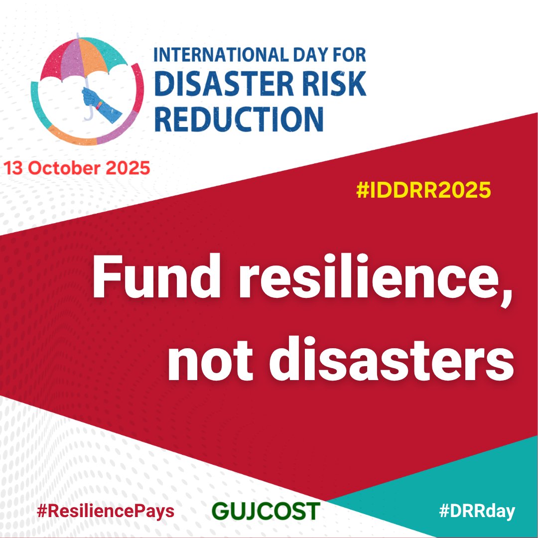 narottamsahoo's tweet image. The International Day for Disaster Risk Reduction, observed every year on October 13 since 1989, reminds us to build a world where awareness, preparedness, and resilience define our response to nature’s challenges.
As #disasters grow more frequent, more costly, and more…