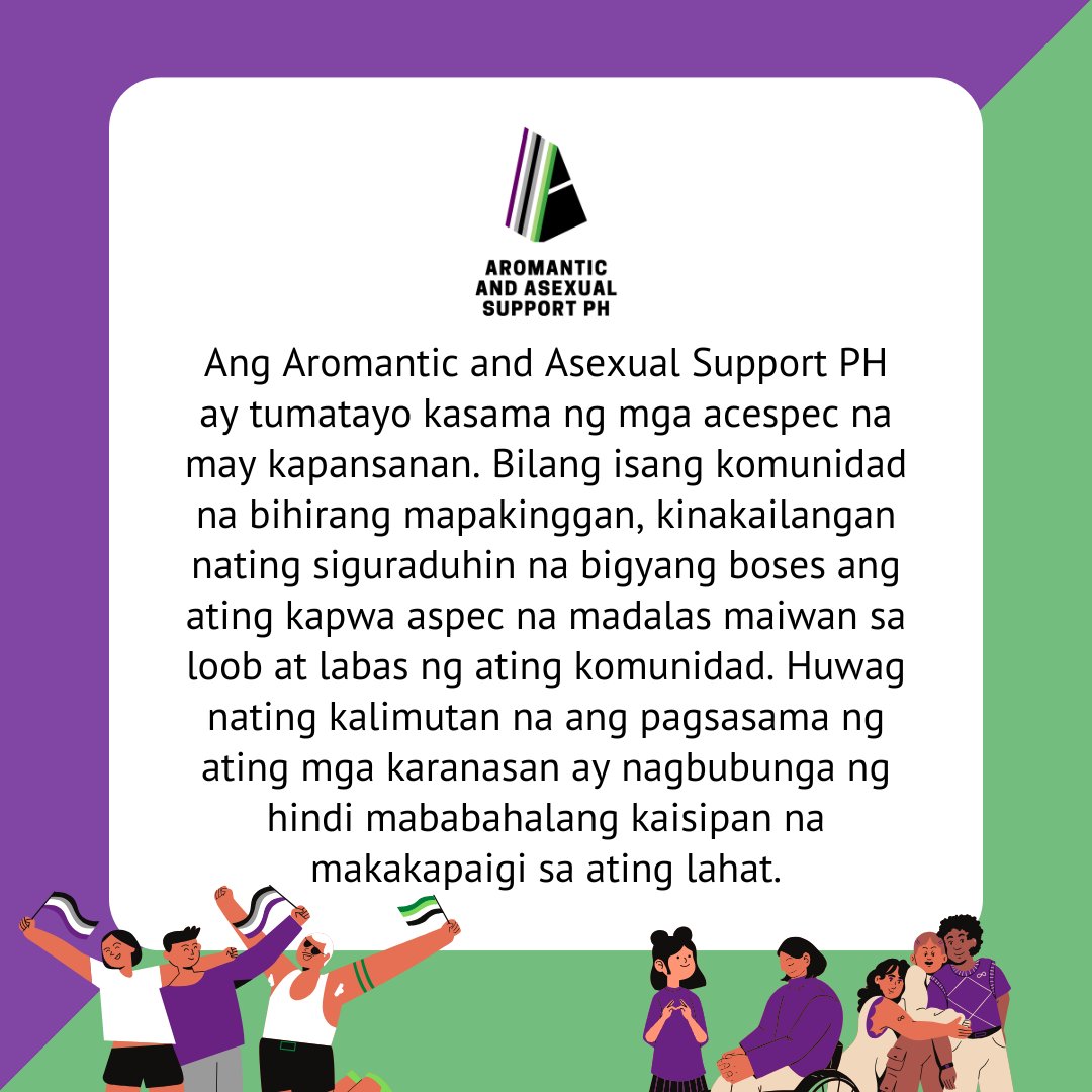 Aromantic and Asexual Support PH tweet media