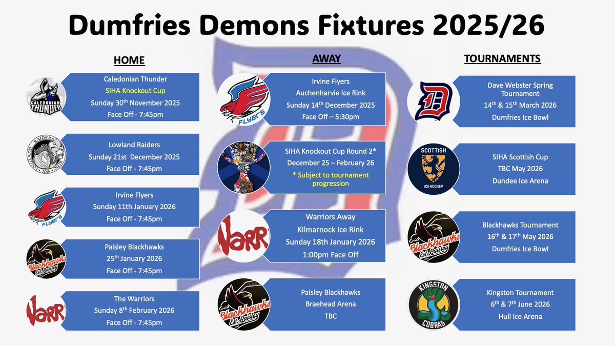 Dumfries Ice Hockey News & Scores tweet media