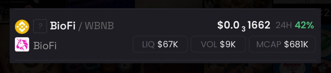 Keep an eye on tokens that bounce back soon after big dumps.

I see you $BioFi 👀